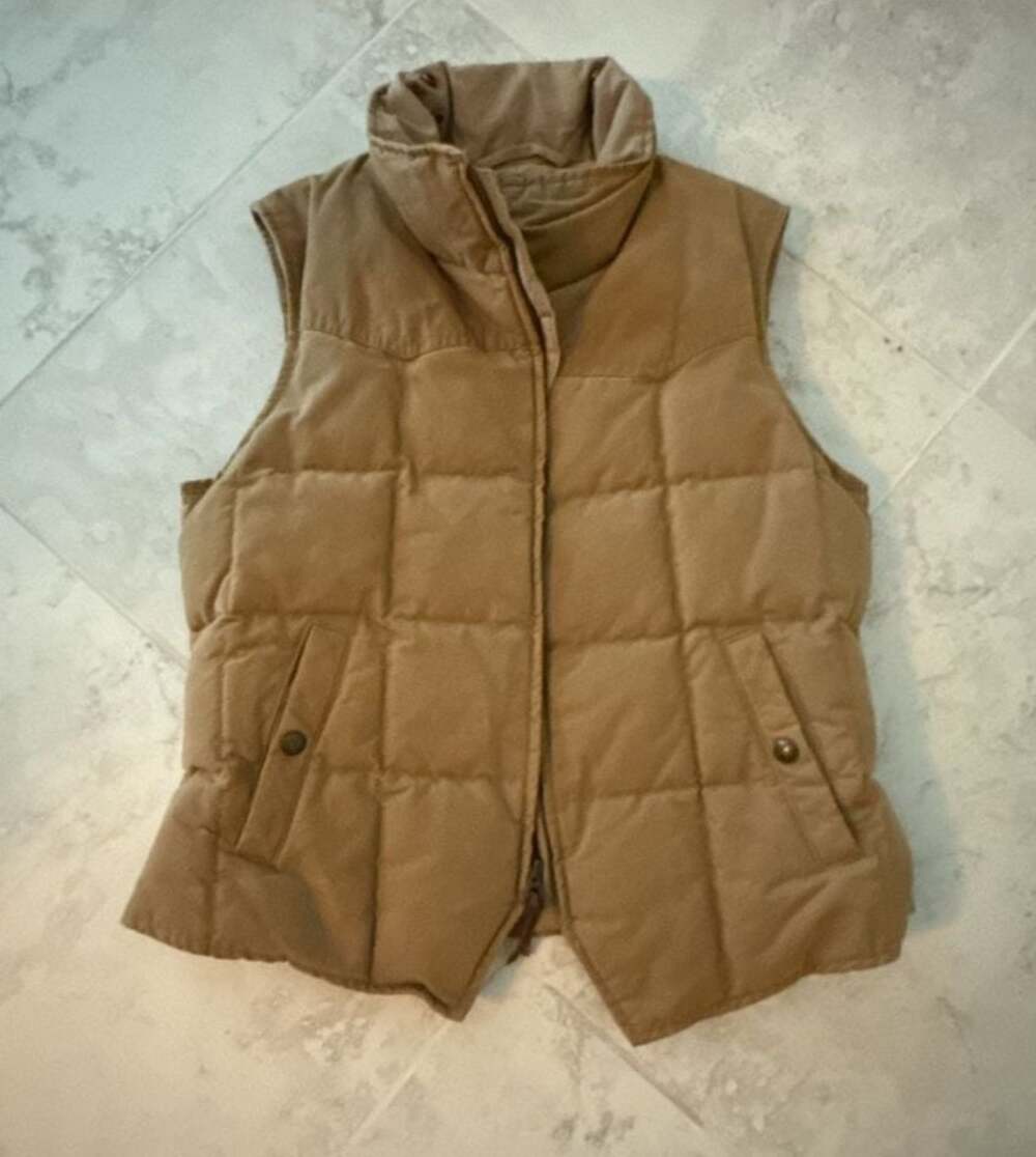 Ralph Lauren Down Puffer Vest Tan Size M